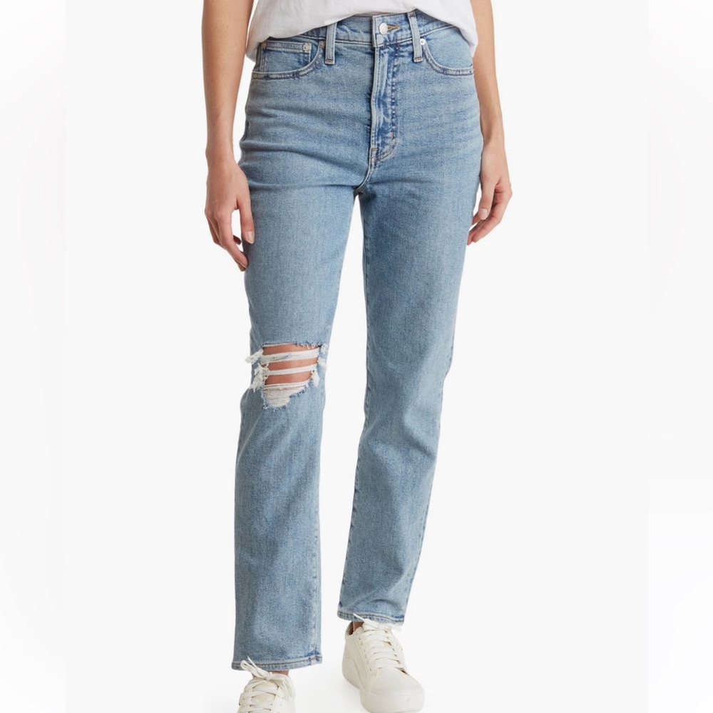 Madewell The perfect vintage ripped high waist jeans